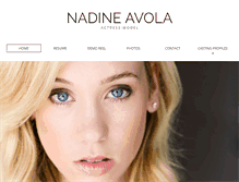 Tablet Screenshot of nadineavola.com